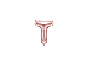 Balon Folie Litera T Rose Gold 40 cm