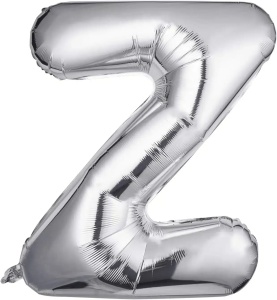 Balon Folie Litera Z Silver 40 cm