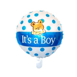 Balon Folie Ursulet It's A Boy 45 cm.