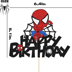 Decor Tort Zi De Nastere Aniversare Spiderman TOP126 - Img 2