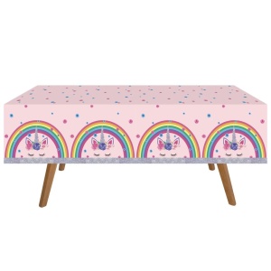 Fata De Masa Petrecere Rainbow Magical Unicorn Multicolora FDM58 - Img 1