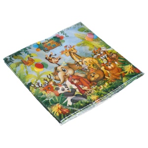Set 12 Șervețele Petrecere Safari Junglă Happy Birthday – 33 x 33 cm - imagine 4