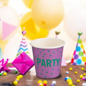 Set 25 Pahare Aniversare Petrecere Colorate Party 80 ml PHR53 - Img 3