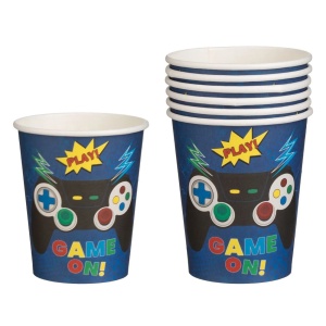Set 6 Pahare Aniversare Petrecere Tematica Jocuri Video PHR48