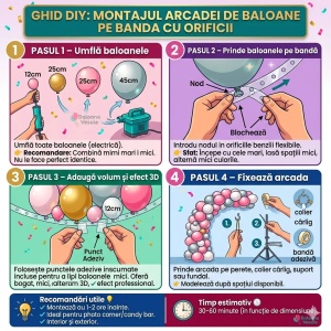 ghid realizare arcada baloane