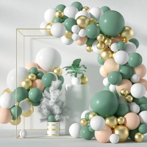 Arcada Baloane Verde Nude Alb 152 Piese