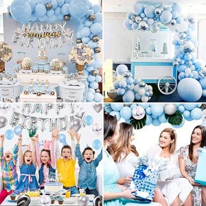 Arcada Baloane Zi de Nastere Happy Birthday + Topper - Img 3