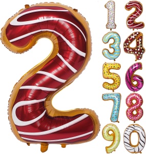 Balon Cifra 2 Donut 100 cm