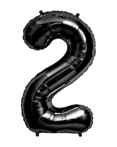 Balon Cifra 2 Negru