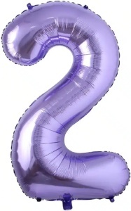 Balon Folie Cifra 2 Mov 100 cm