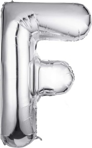 Balon Folie Litera F Silver 40 cm