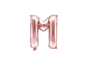 Balon Folie Litera M Rose Gold 40 cm