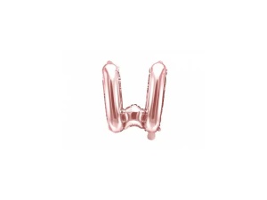 Balon Folie Litera W Rose Gold 40 cm
