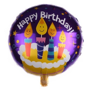 Balon Folie Tort Happy Birthday 45 cm - Img 1
