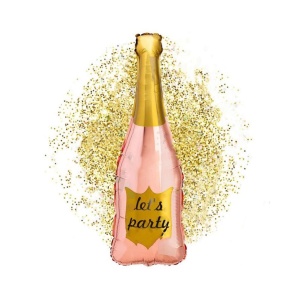 Balon Sticla Sampanie Rose Gold Party 100cm - Img 2