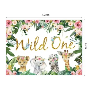 Decor Masa Petrecere Wild One Cu Animalute - Img 3