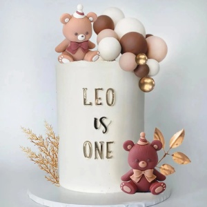 Decoratiune Tort Premium Pentru Evenimente Cu Ursuleti TOP110 - Img 3