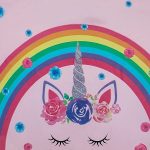 Fata De Masa Petrecere Rainbow Magical Unicorn Multicolora FDM58 - Img 3