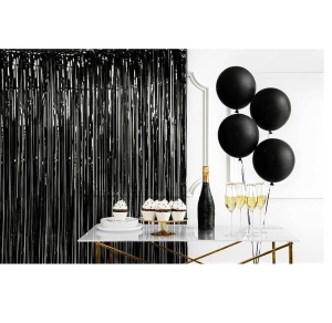 Perdea Decorativa Petrecere Negru 100x200 cm.