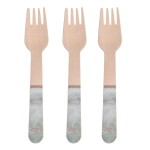 Set 10 Furculite Petreceri Deluxe Foita Aurie