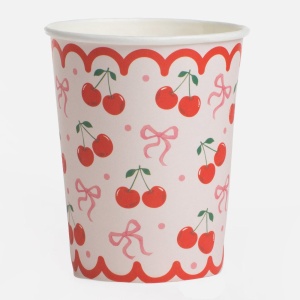 Set 12 Pahare Petrecere cu Cireșe – 240 ml - imagine 3