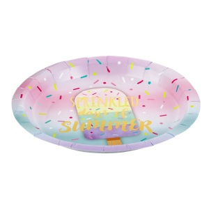 Set 6 Farfurii Culori Pastel Cu Inghetata 18 cm - Img 3
