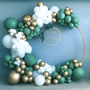 Arcada Baloane 137 Piese Verde Gold Alb