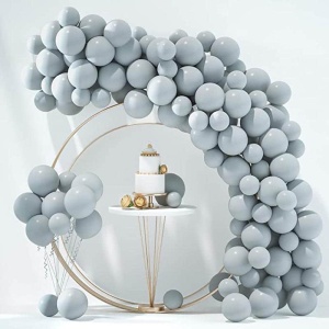 Arcada Baloane Evenimente Gri Macaron 70 Piese