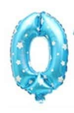 Balon Cifra 0 Albastru