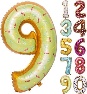 Balon Cifra 9 Donut 100 cm