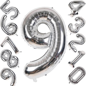 Balon Cifra 9 Silver