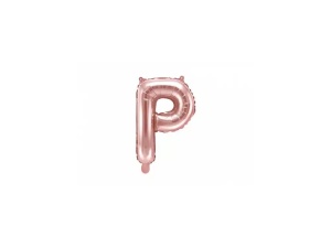 Balon Folie Litera P Rose Gold 40 cm
