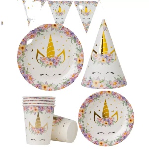 Decor Complet Petrecere Tematica Unicorn 91 Piese - Img 4