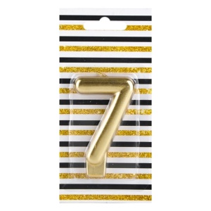 Lumanare Zi De Nastere Cifra 7 Gold - Img 2