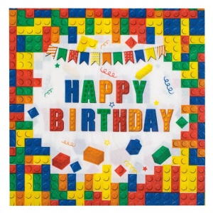 Set 20 Servetele Aniversare Petrecere Tematica Jocuri Lego SRV68