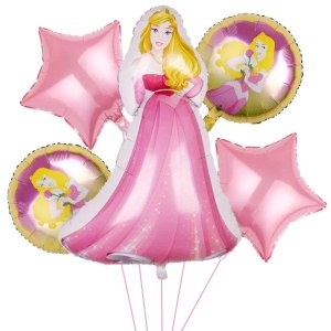 Set 5 Baloane Folie Printesa Aurora - Decor Aniversar SET321