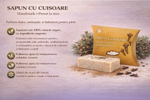 Sapun cu CUISOARE - PURIFIANT NATURAL - Img 2