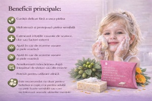 Sapun pentru BEBELUSI si COPII - FARA PARFUM - Img 3