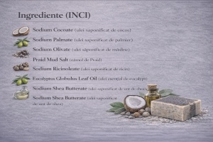 Sapun cu NAMOL SARAT DIN PRAID - MINERALIZANT - Img 5