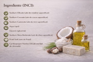 Sapun cu sare din Praid - PURIFIANT DELICAT - Img 5