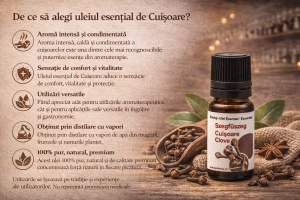 Ulei esential de CUISOARE, 10 ml - Img 2