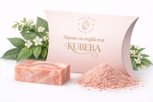 Sapun Argila Roz cu ulei essential Kubeba