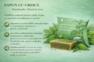 Sapun cu URZICA - REGLARE SEBUM - Img 3