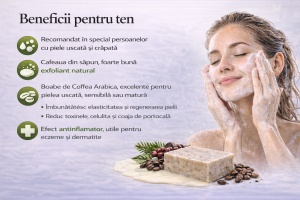 Sapun cu LAPTE DE CAPRA SI CAFEA - EXFOLIANT - Img 3