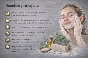 Sapun cu NAMOL SARAT DIN PRAID - MINERALIZANT - Img 3