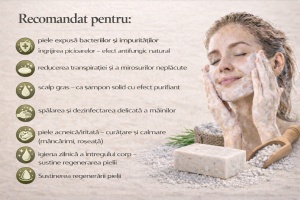 Sapun cu sare din Praid - PURIFIANT DELICAT - Img 3