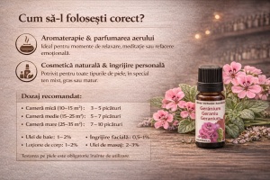 Ulei esential de GERANIU, 10 ml - Img 4