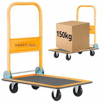 Carucior cu platforma pentru magazie capacitate 150kg, KD3091 - Img 3