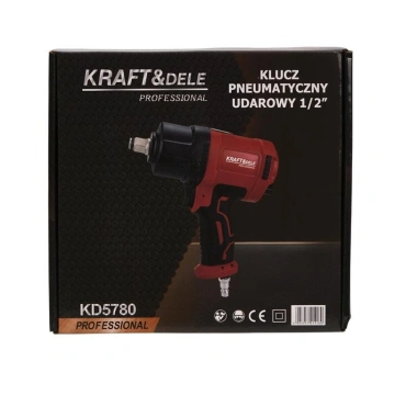 Cheie pneumatică de impact 1/2 inch KraftProfesional KD5780, cuplu maxim 1900 Nm, mecanism Twin Hammer - Img 7