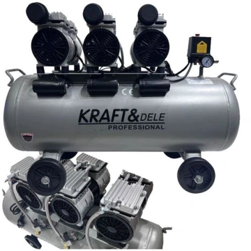 Compresor fara ulei, 3 x 1500 W, 100 l, KraftProfesional KD1397 - Img 6